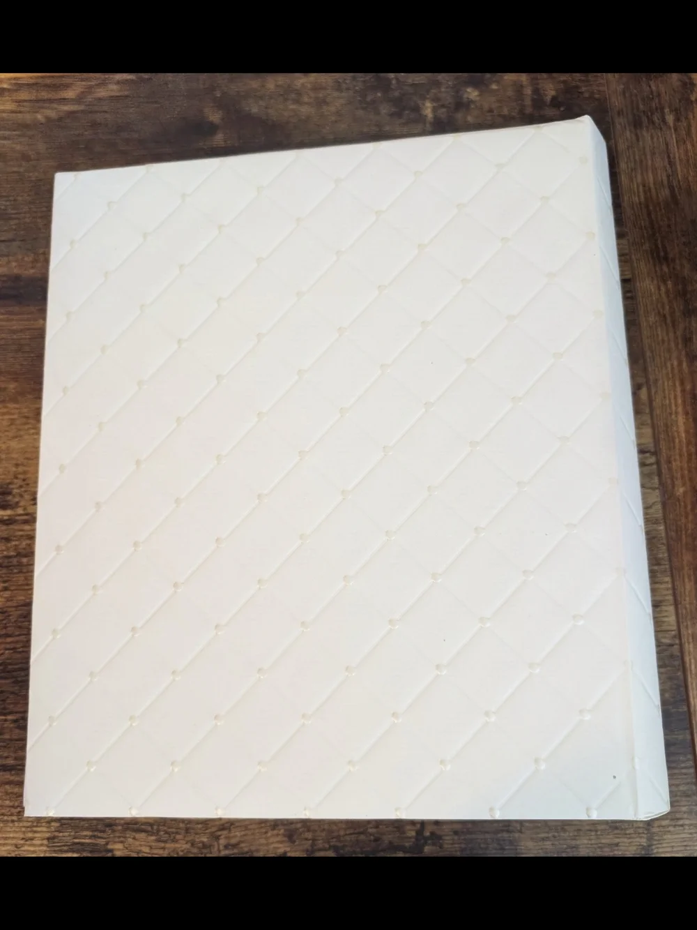 Hallmark Cream Quilted Wedding Memory Book